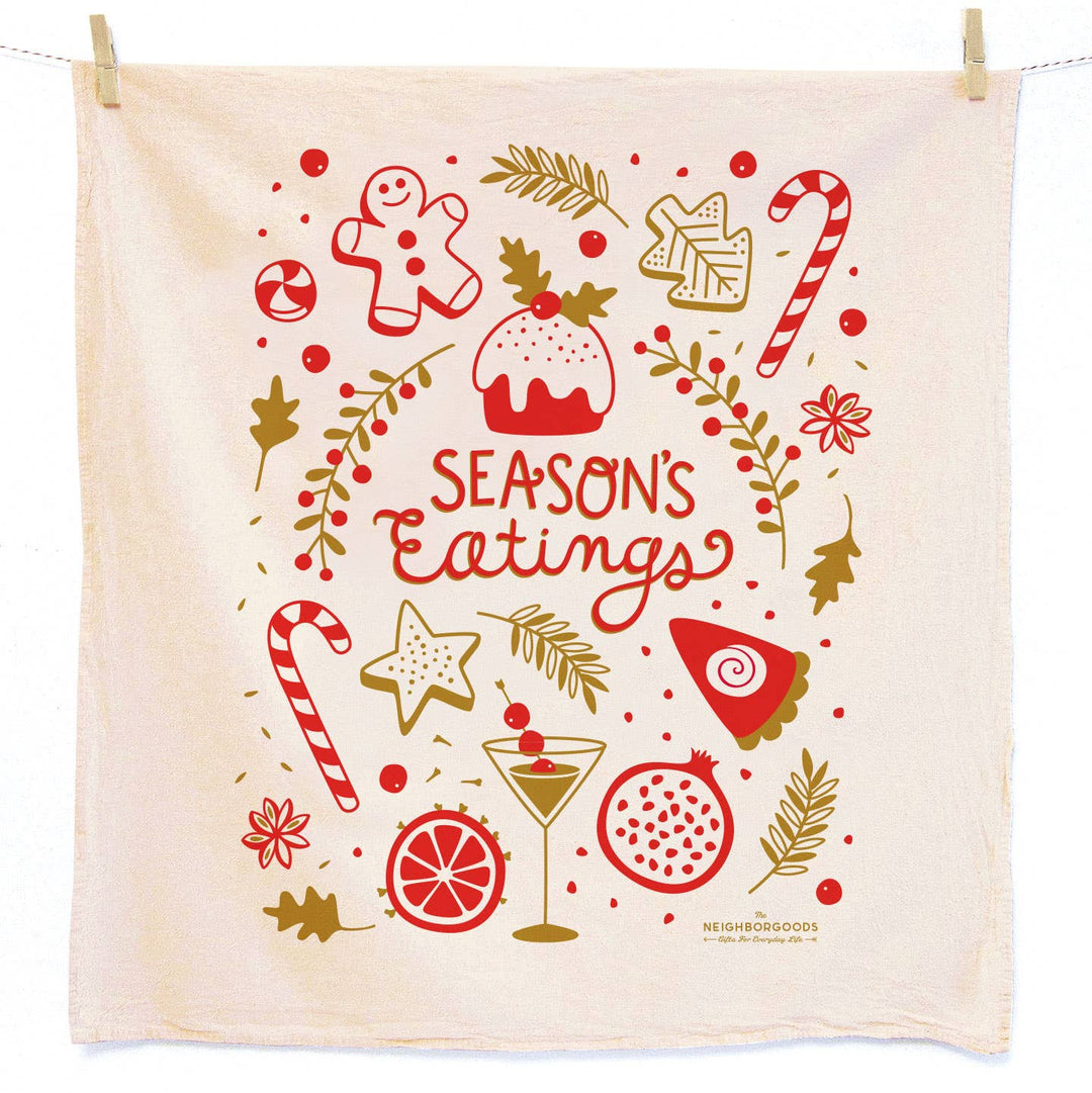 HAPPY HOLIDAYS  - Tea Towel Set of 2