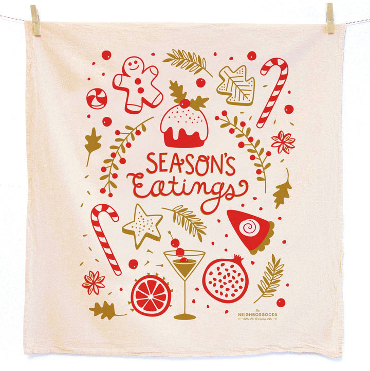 HAPPY HOLIDAYS  - Tea Towel Set of 2