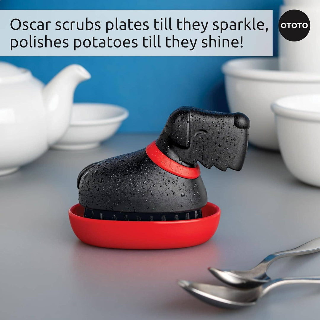 NEW Oscar Dog Dish Brush