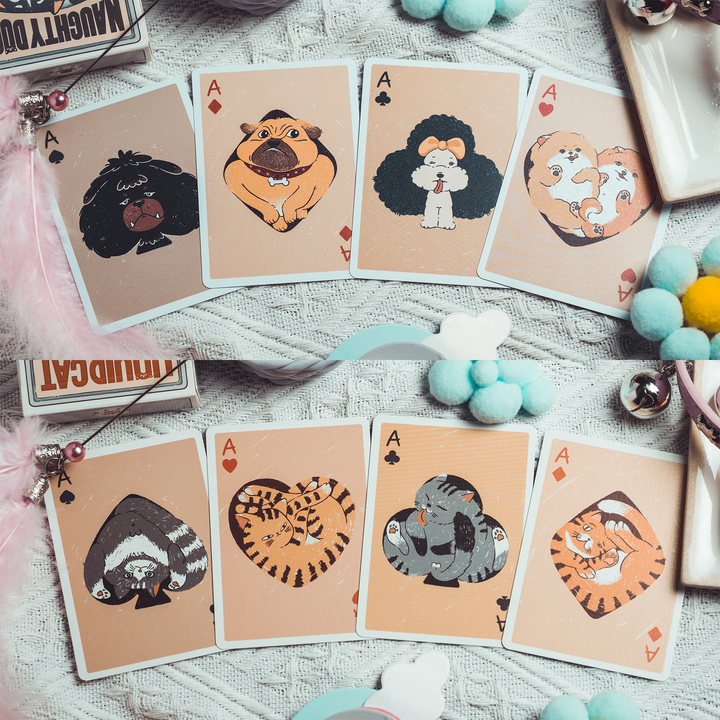 Naughty Dog & Liquid Cat Playing Cards