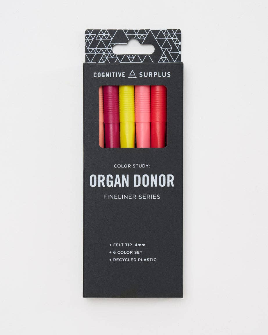 Organ Donor Fineliner Pens