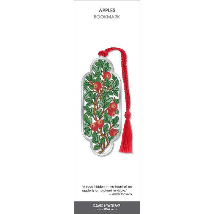 William Morris Apple Metal Bookmark