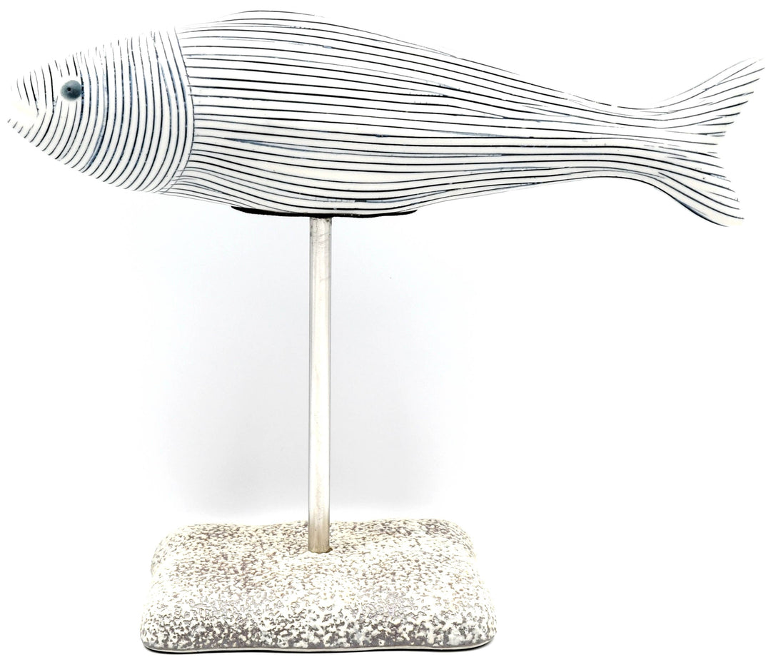 Handcrafted Porcelain Fish Stripe