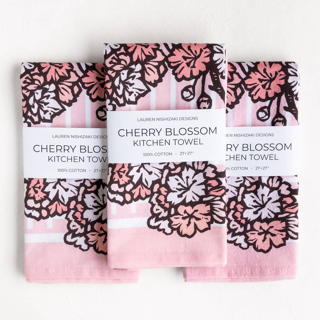Cherry Blossom Kitchen Towel