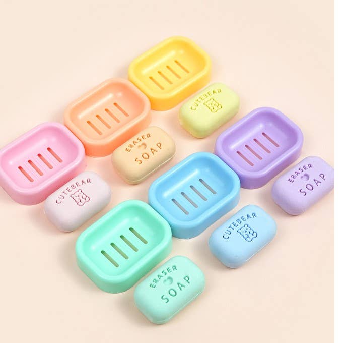 Cute Bear Soap Eraser