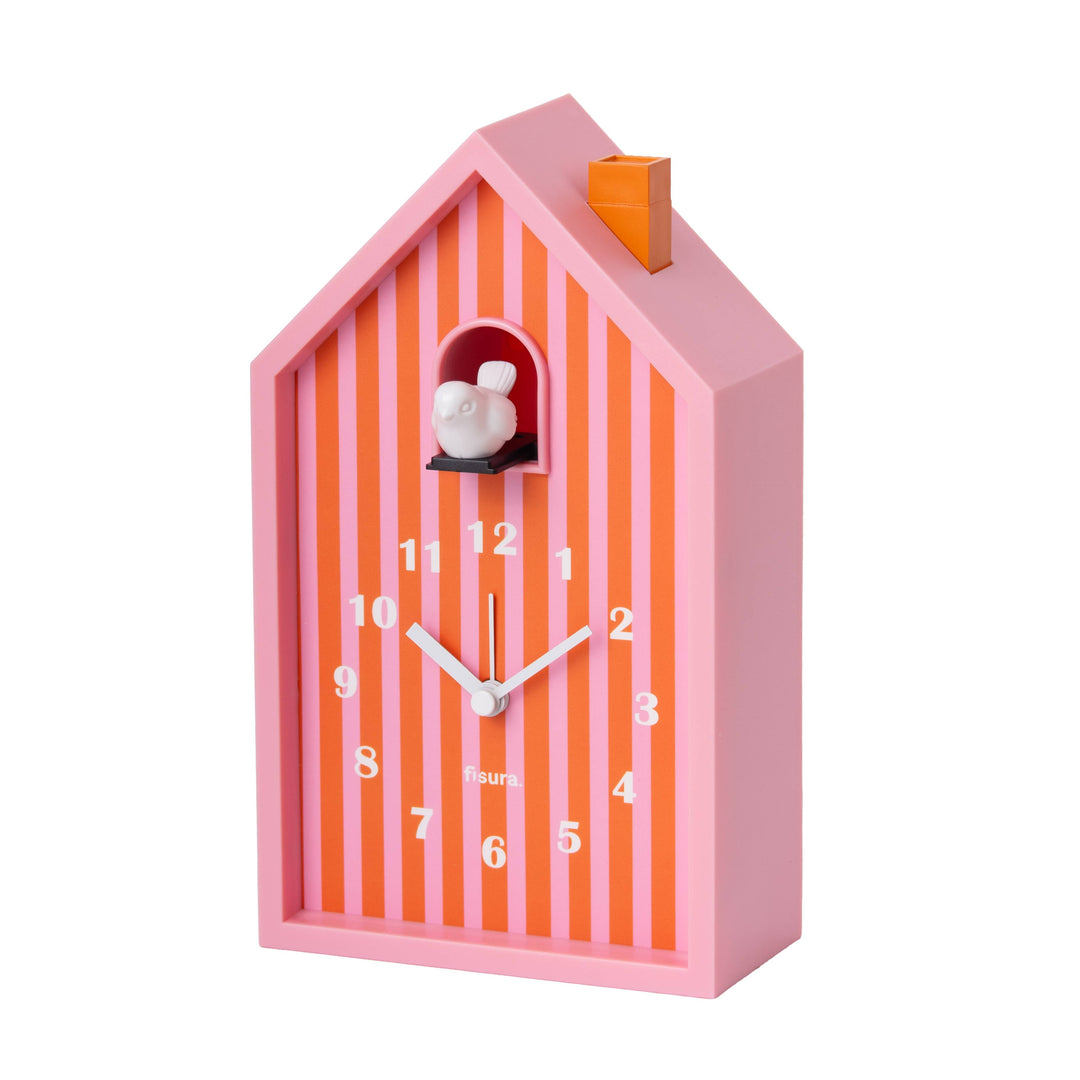 Orange and Pink Cuckoo Alarm Clock