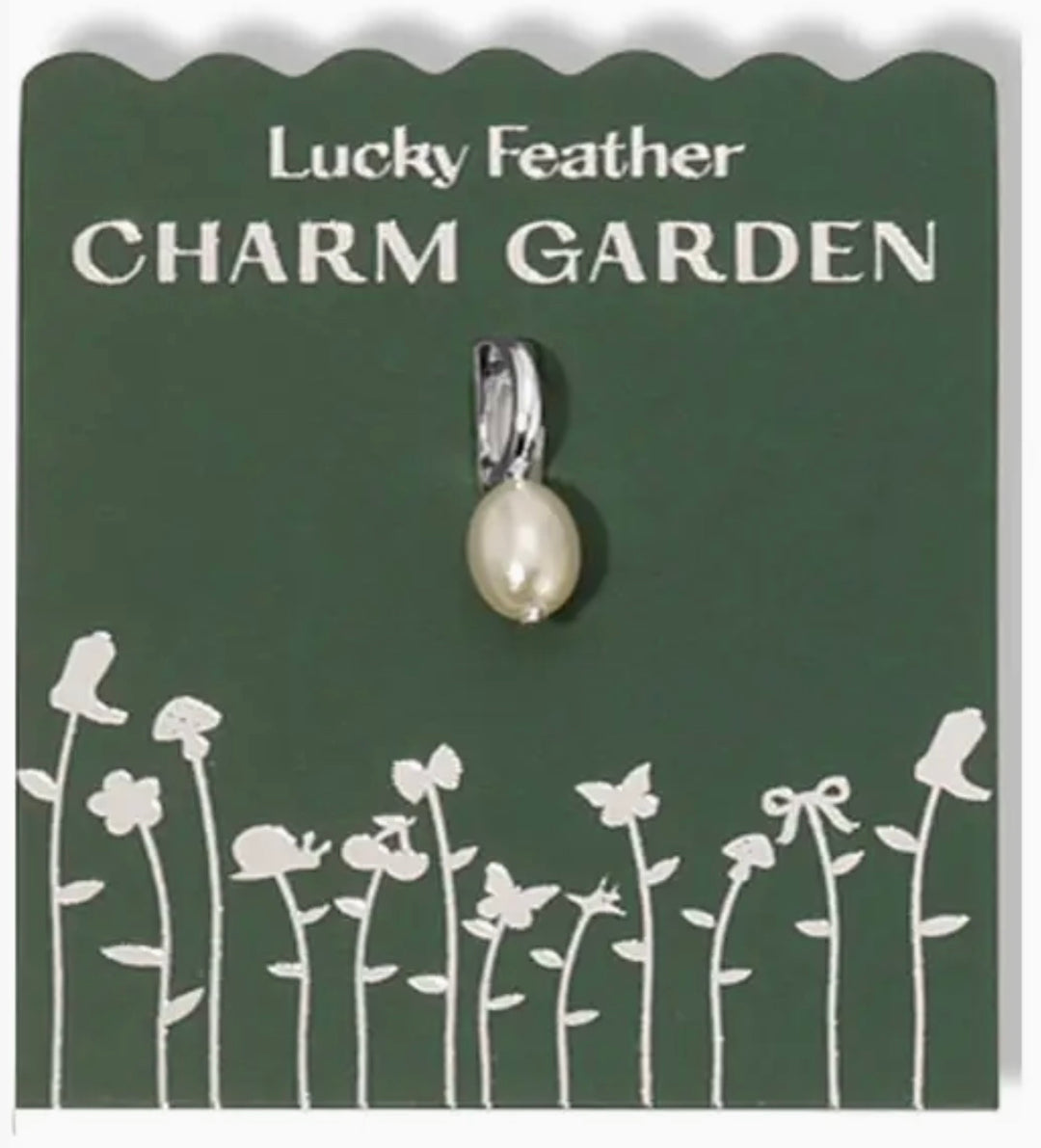 Silver Pearl Charm