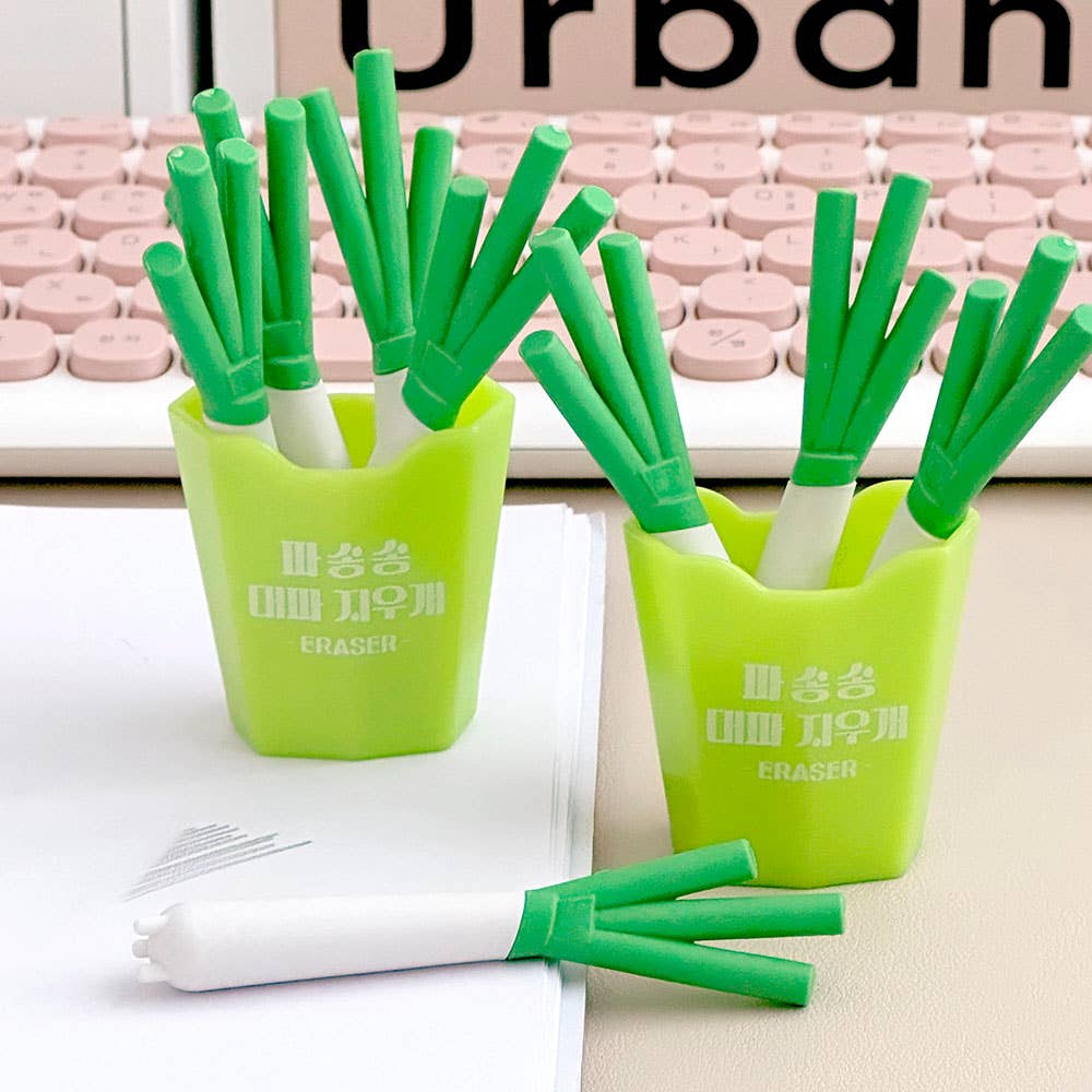 Green Onion Pack Eraser Set