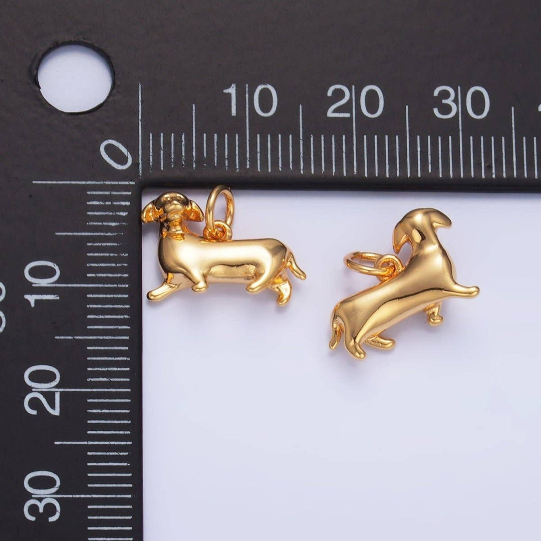 24K Gold Filled Dachshund Charm