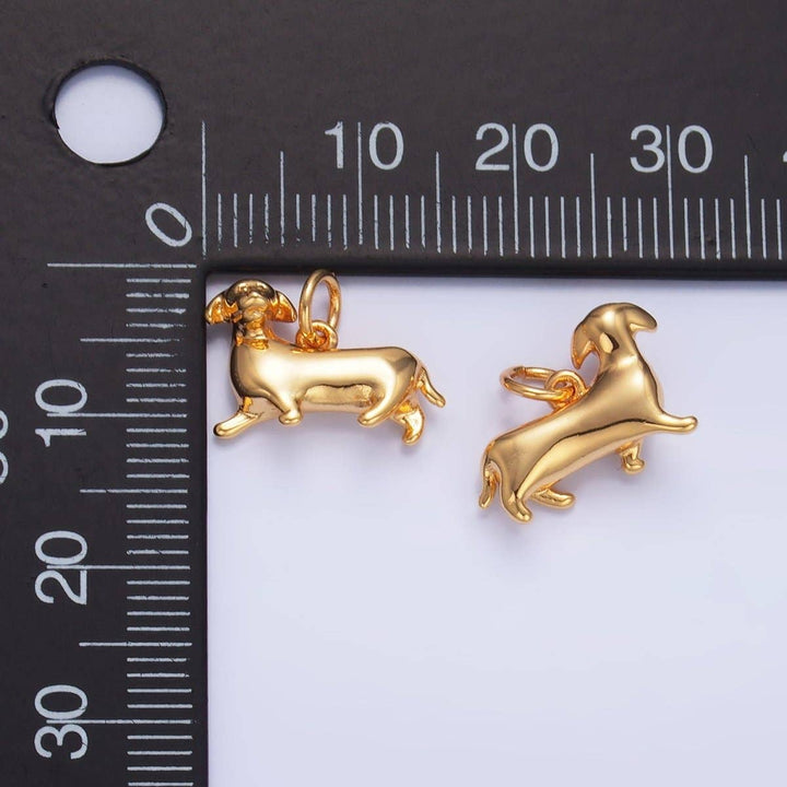 24K Gold Filled Dachshund Charm