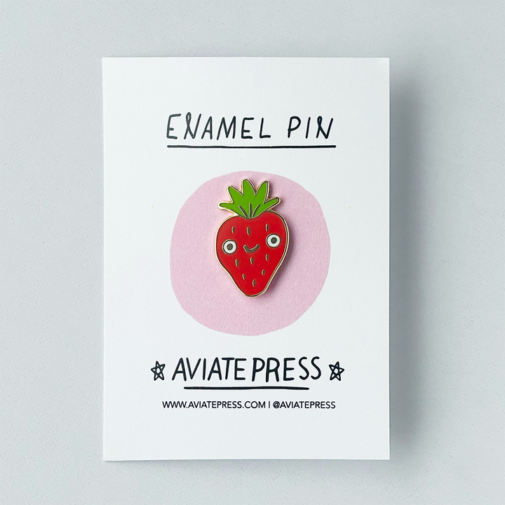 Strawberry Enamel Pin