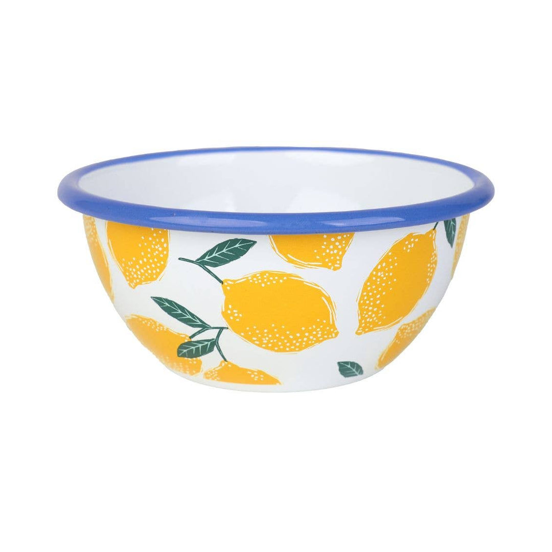Lemon Enamel Bowl