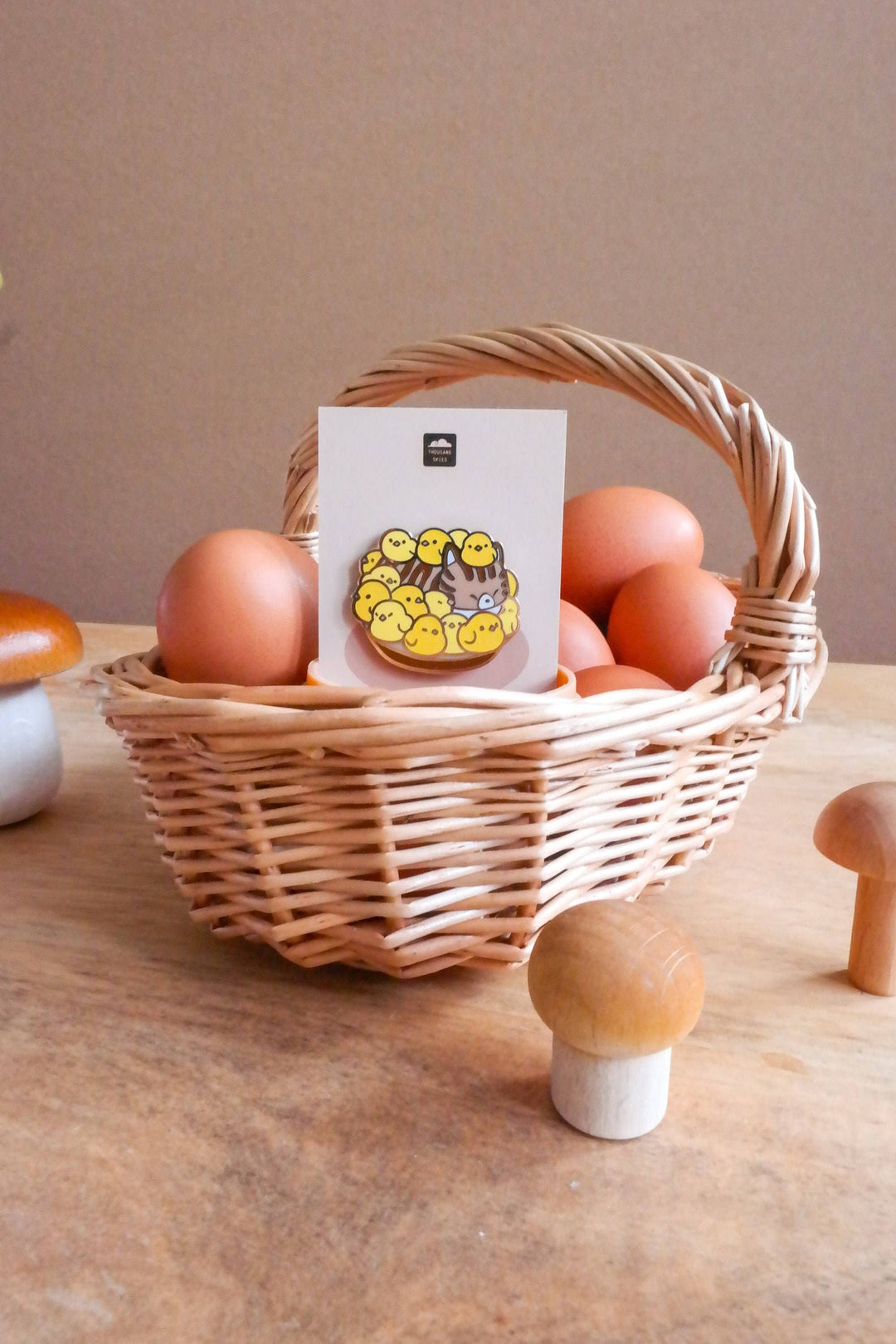 Enamel Pin - Guardian of Chicks Cat