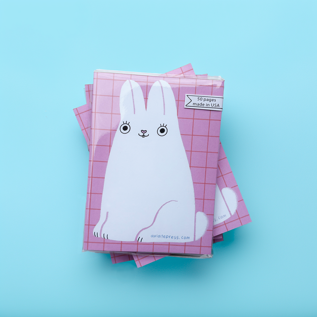 Fluffy Bunny Notepad