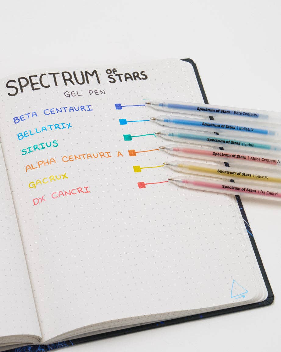 Spectrum of Stars Glitter Gel Pens