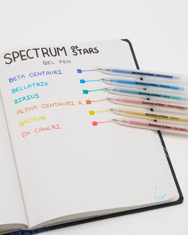 Spectrum of Stars Glitter Gel Pens