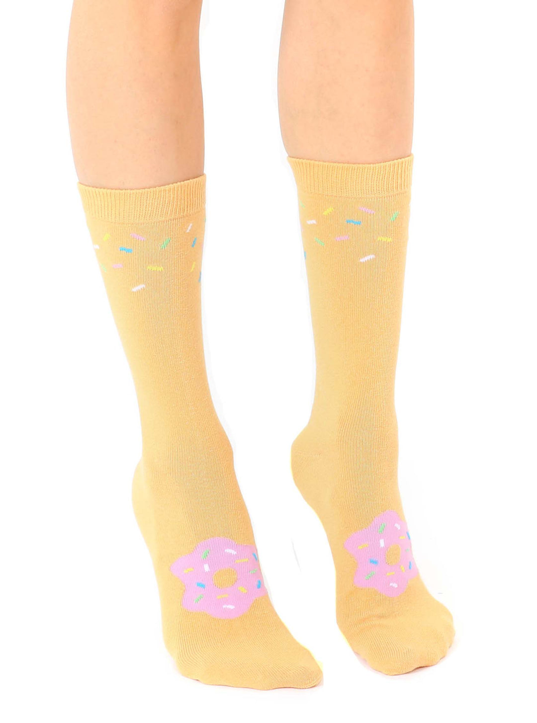 3D Packaged Socks - Donut - Orange