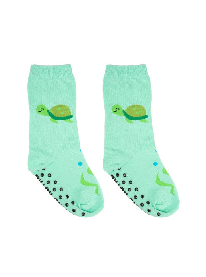 3D Packaged Socks - Kids - Underwater Turtle - Aqua