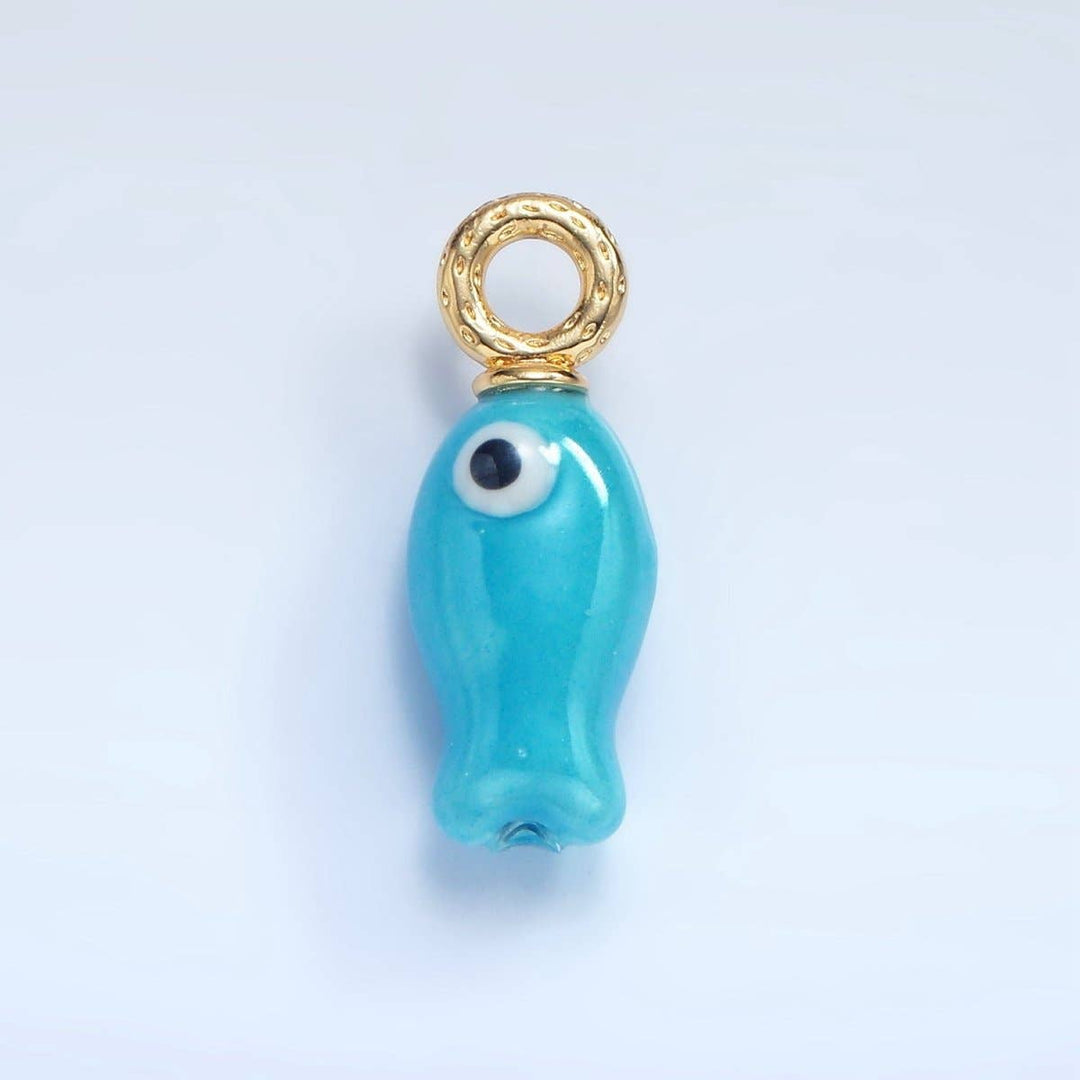 30mm Ceramic Fish Charm