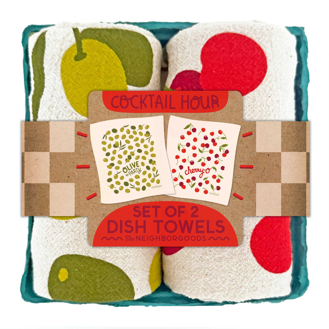 COCKTAIL HOUR - Tea Towel Set of 2