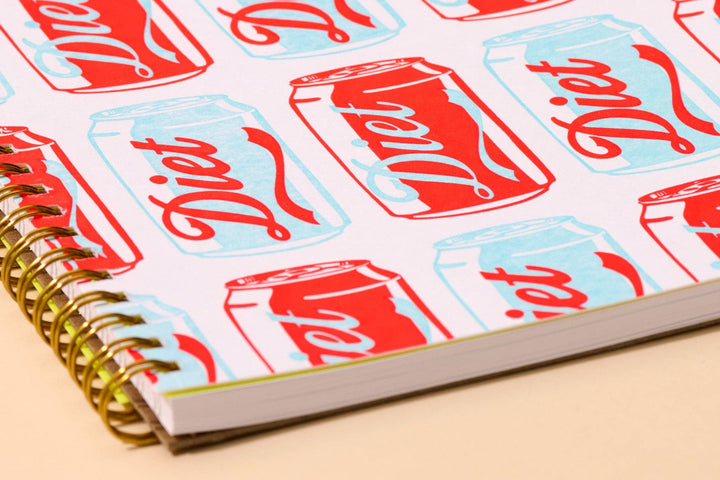 Lined Spiral Notebook—Diet Soda