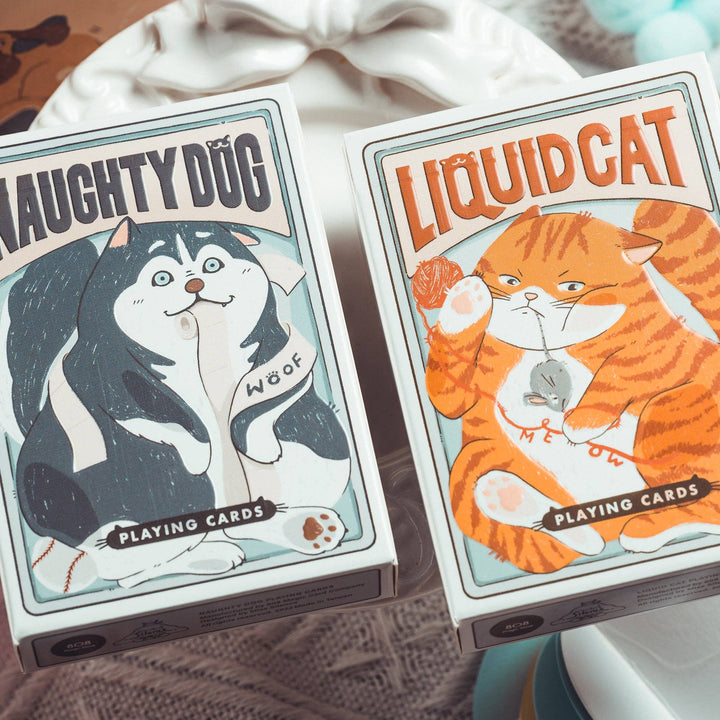 Naughty Dog & Liquid Cat Playing Cards