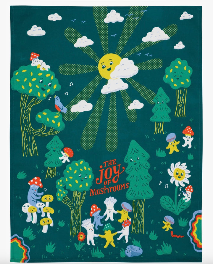 Joy of Mushrooms Dish Towel