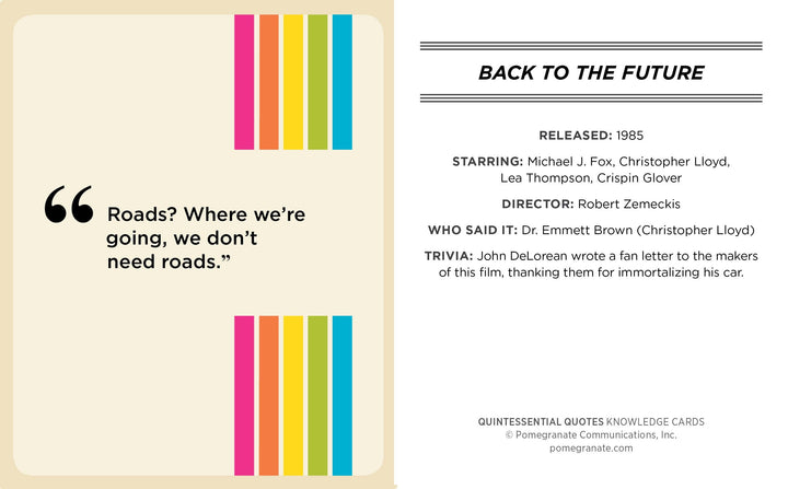 Quintessential Quotes: A Quiz Deck on Movies of the ’80s, ’90s &amp; 2000s