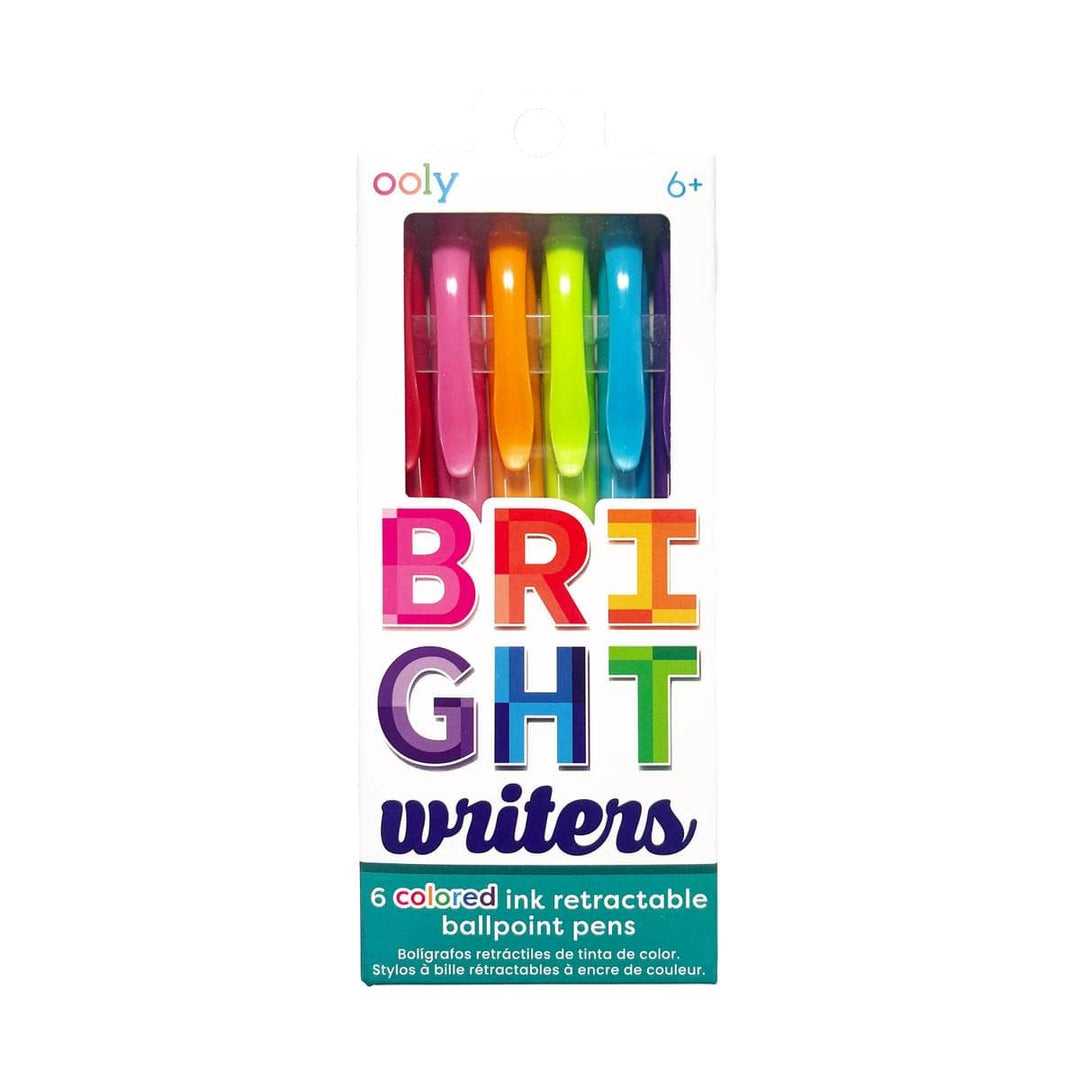 Bright Writers: Colored Ink Retractable Ballpoint Pens