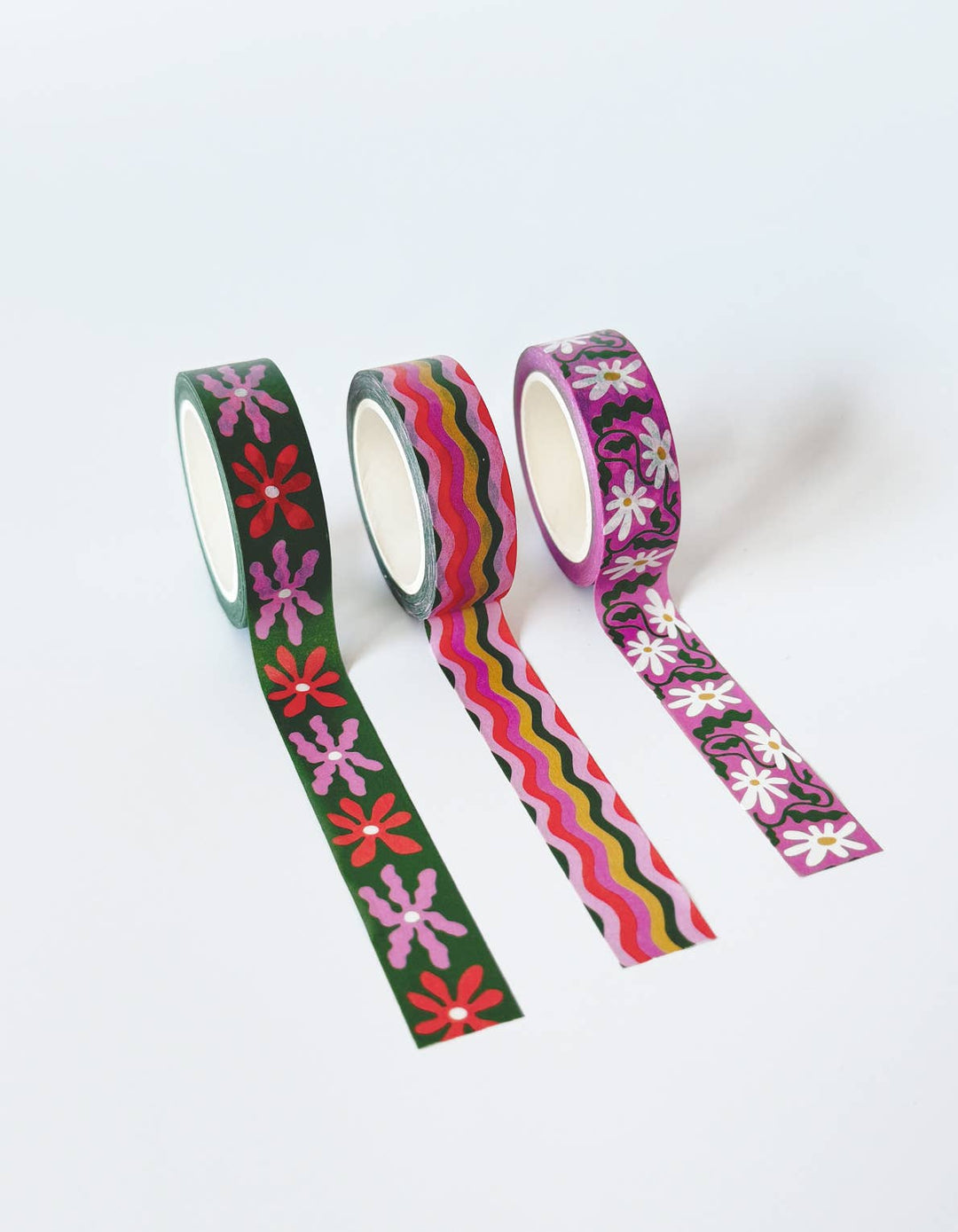Washi Tape, Set of 3 | Wavy Daisy