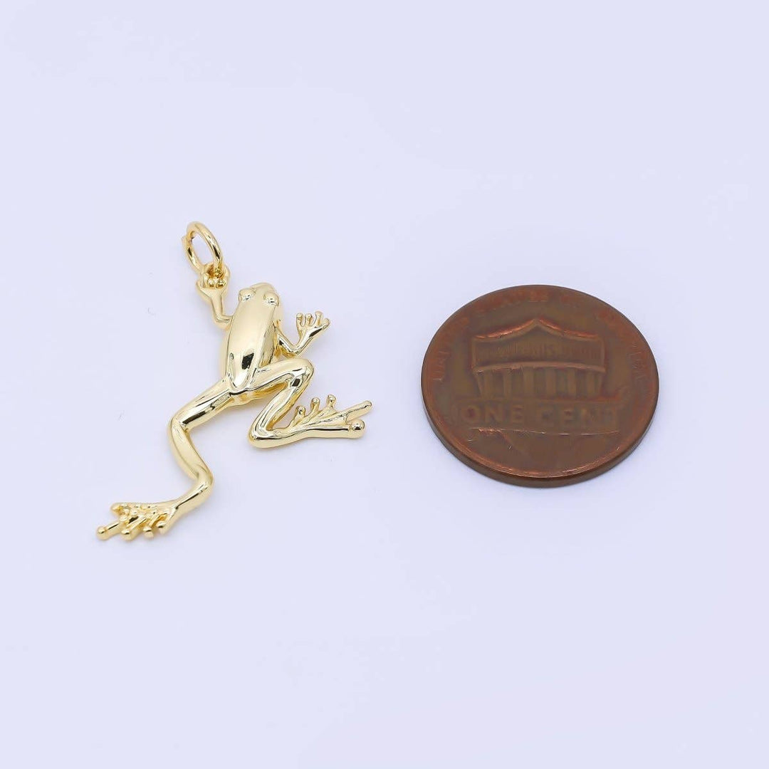 24K Gold Filled Frog Charm