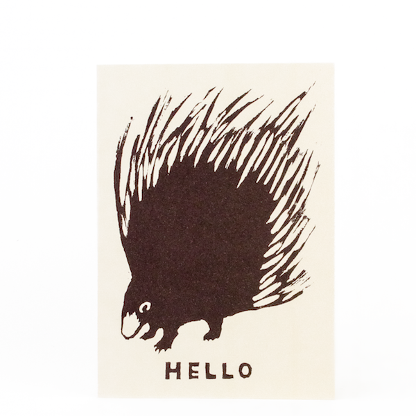 Card Hello Porcupine