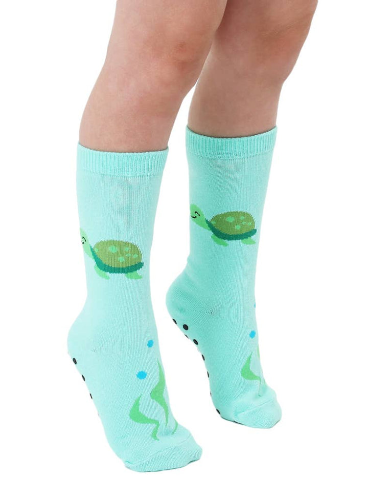 3D Packaged Socks - Kids - Underwater Turtle - Aqua