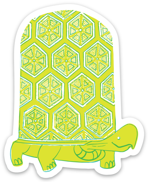 Turtley Awesome Turtle Sticker