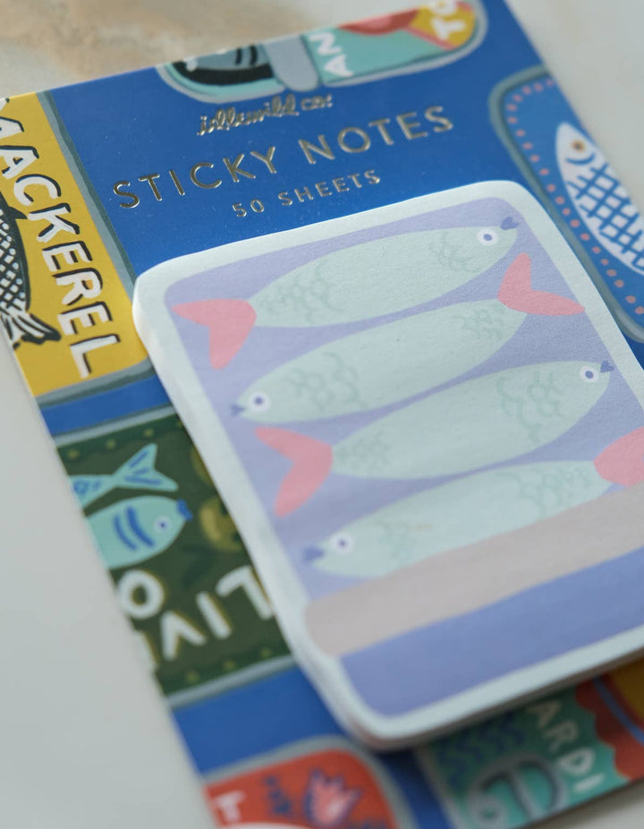 Die-Cut Sticky Notepad | Tinned Fish