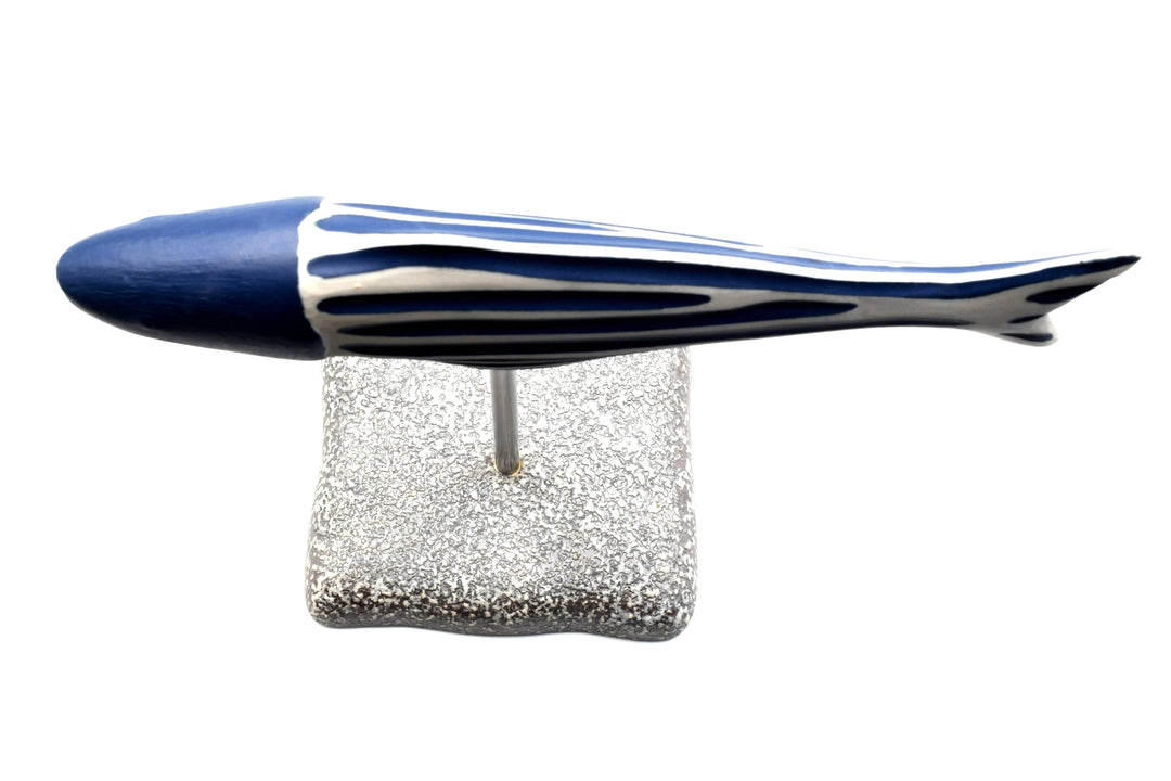 Handcrafted Porcelain Fish Blue