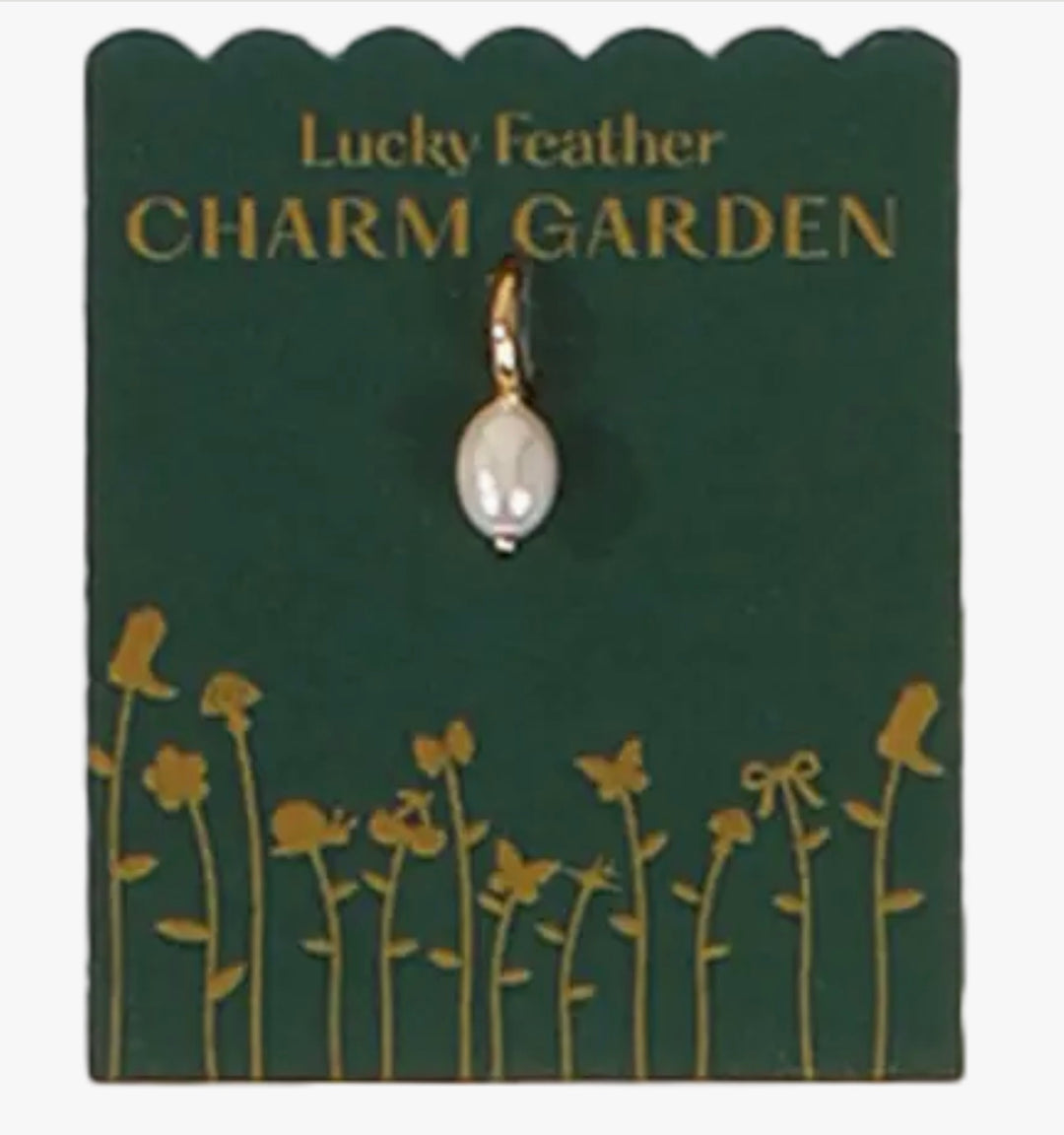 Gold Pearl Charm