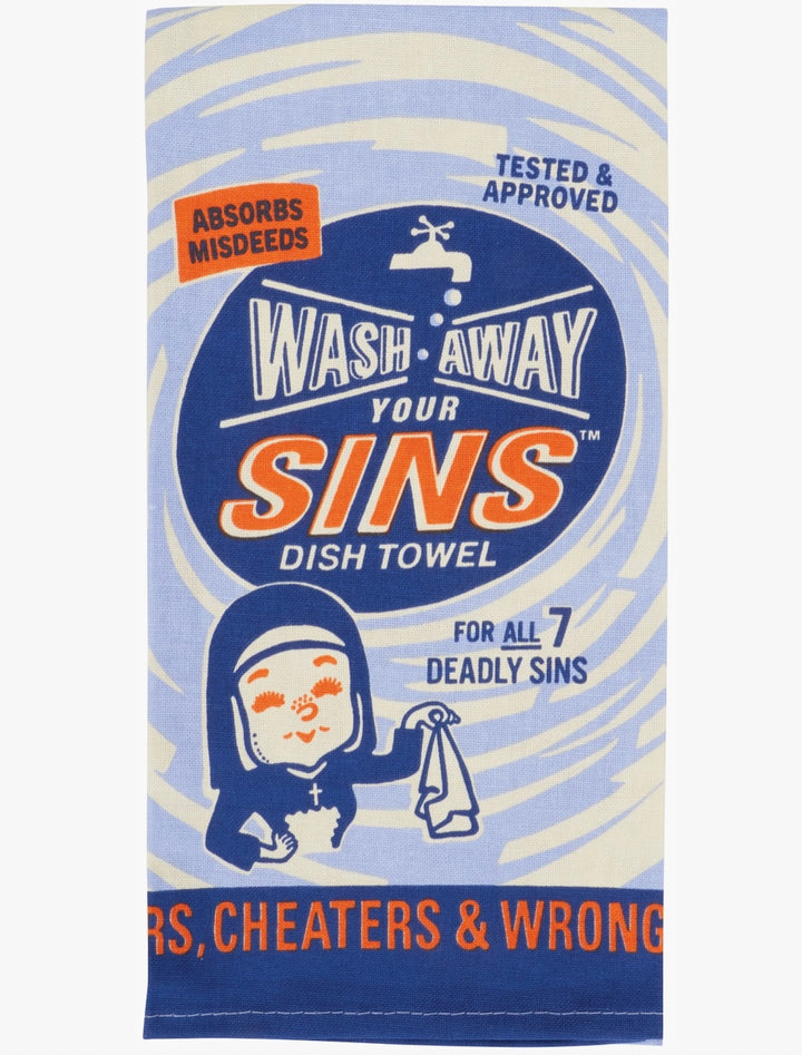 Wash Away Your Sins Dish Towel