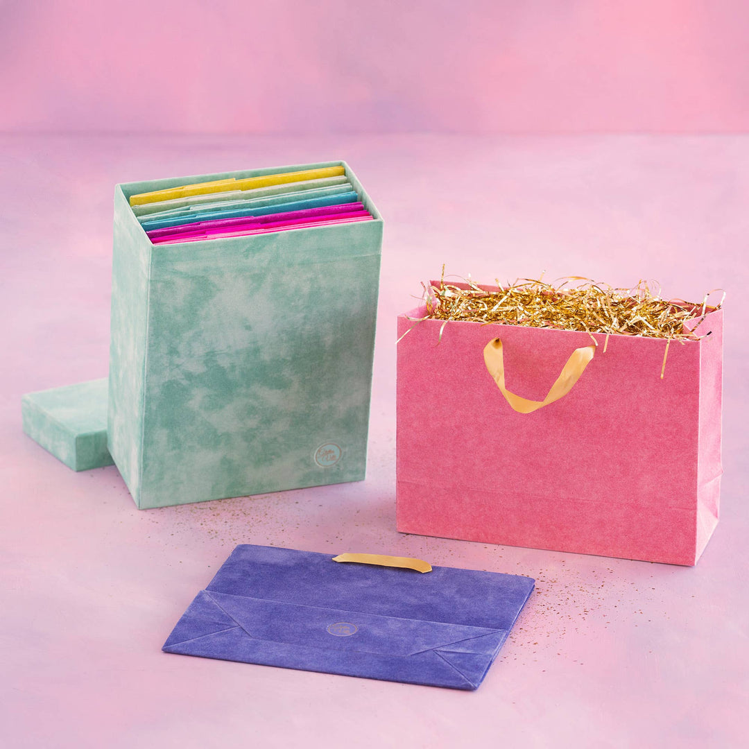 Glitterville Patisserie Large Flocked Bags