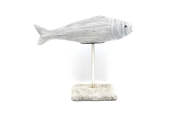 Handcrafted Porcelain Fish Stripe
