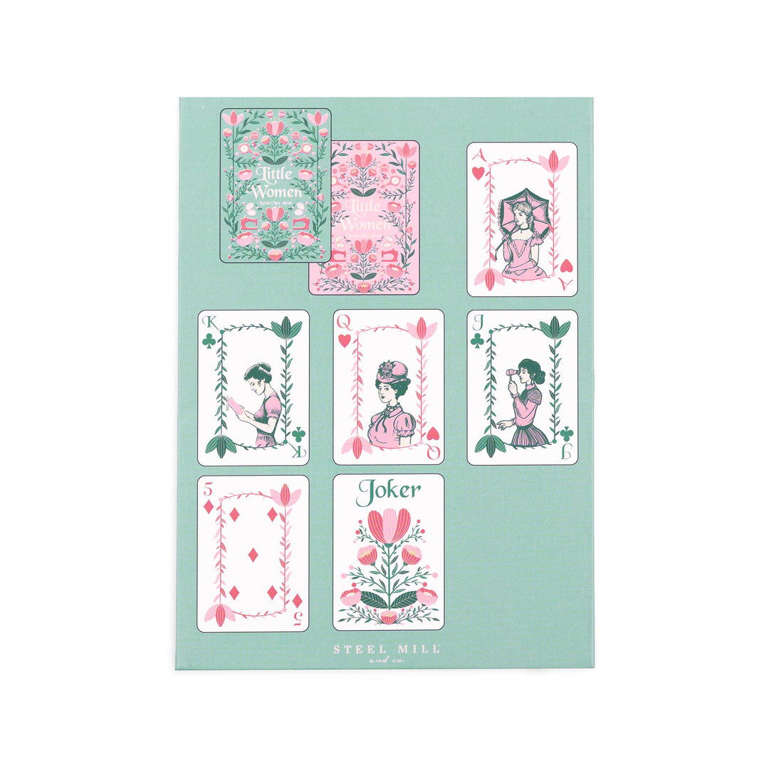 Little Women Playing Cards