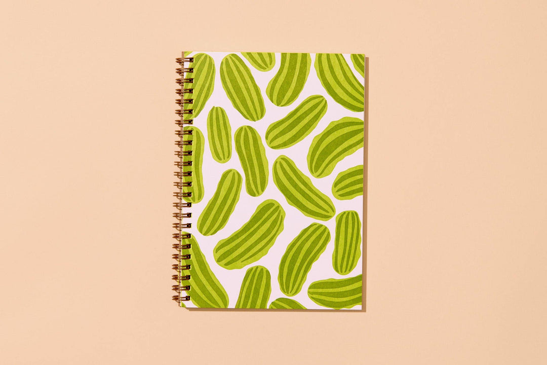 Lined Spiral Notebook—Pickles