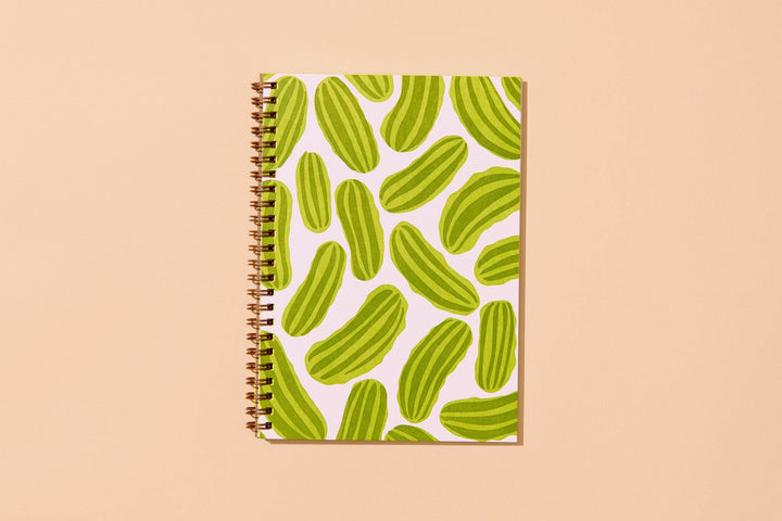 Lined Spiral Notebook—Pickles