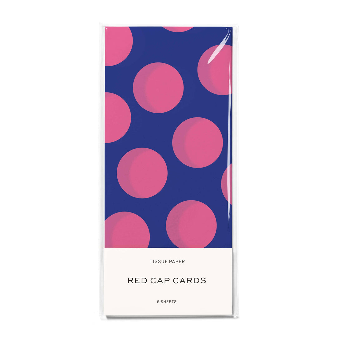 Blue and Pink Dots Tissue Paper