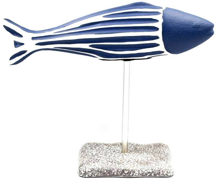 Handcrafted Porcelain Fish Blue