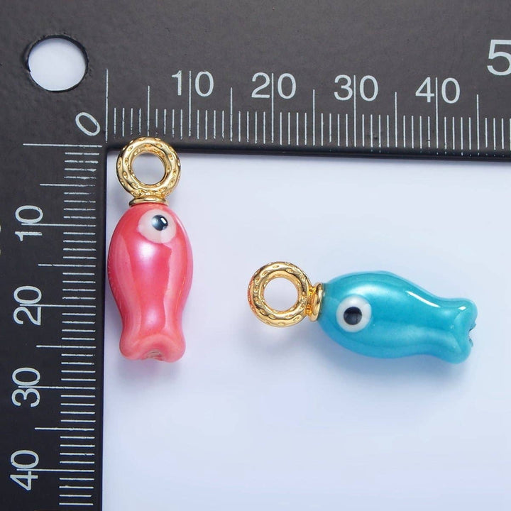 30mm Ceramic Fish Charm
