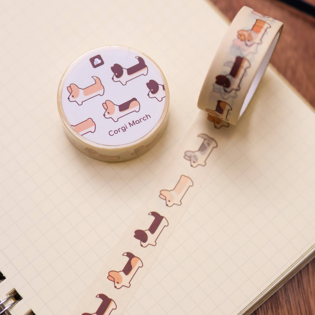 Washi Tape - Corgi March