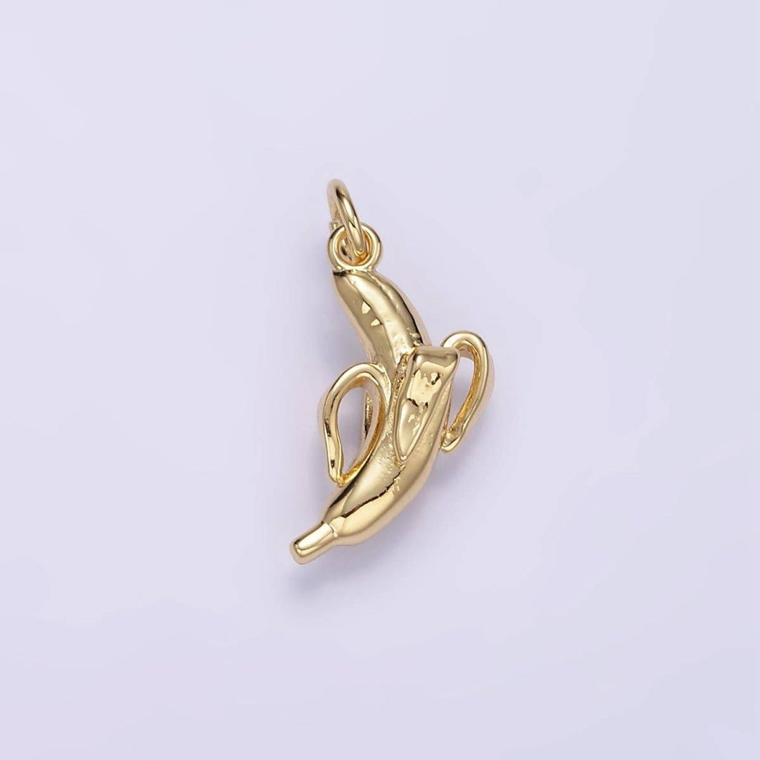 14K Gold Filled 17mm Peeled Banana Charm