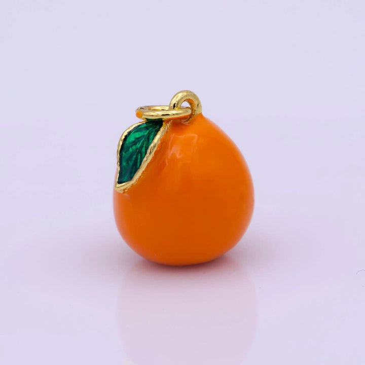 Mini Enamel Tangerine Charm