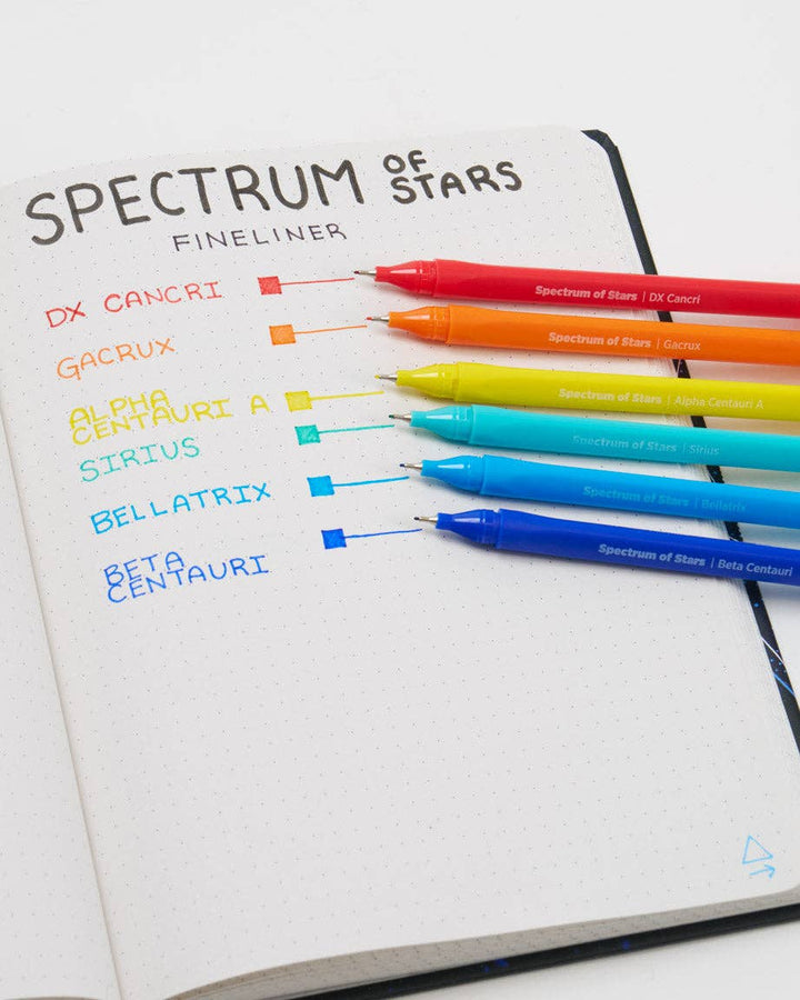 Spectrum of Stars Fineliner Pens